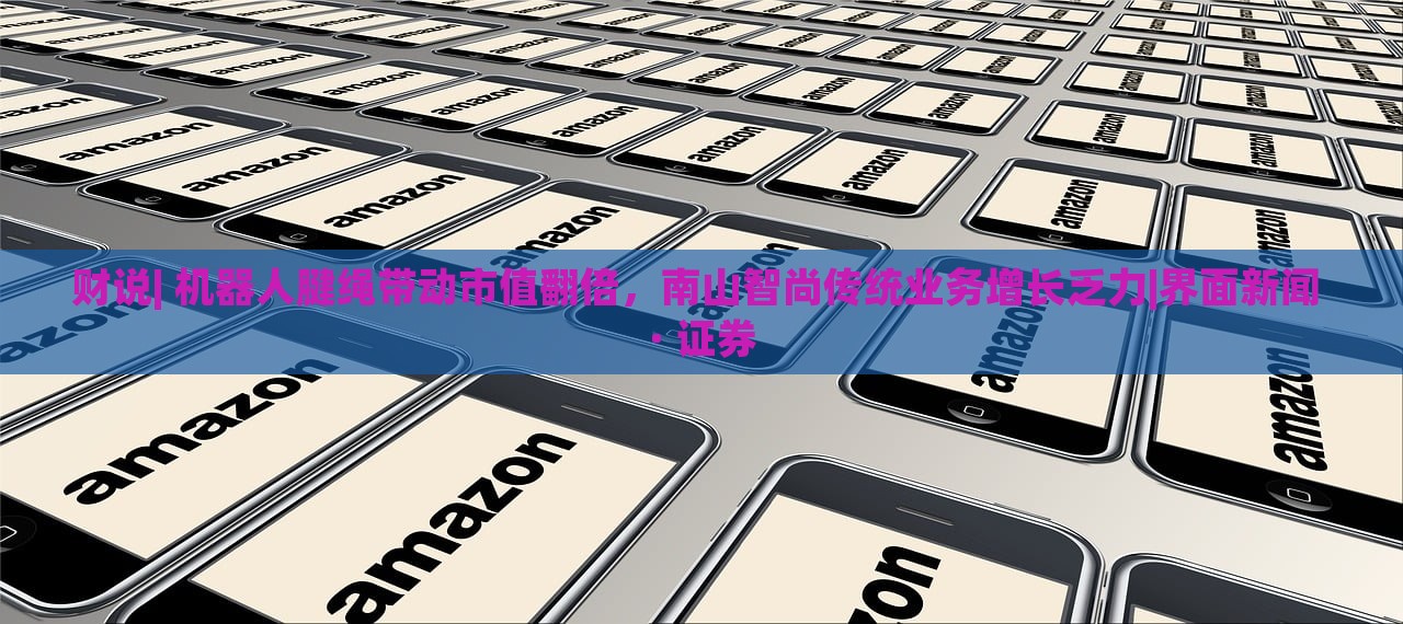 財說| 機器人腱繩帶動市值翻倍，南山智尚傳統(tǒng)業(yè)務(wù)增長乏力|界面新聞 · 證券