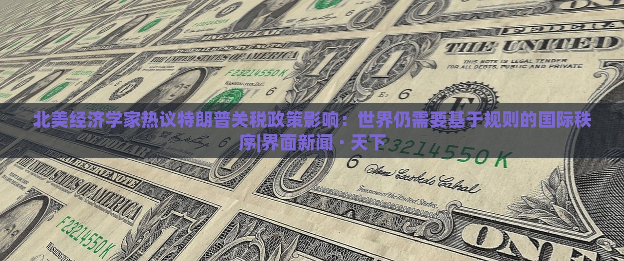 北美經(jīng)濟學(xué)家熱議特朗普關(guān)稅政策影響:世界仍需要基于規(guī)則的國際秩序|界面新聞 · 天下 北美經(jīng)濟學(xué)家熱議特朗普關(guān)稅政策影響:世界仍需要基于規(guī)則的國際秩序|界面新聞 · 天下